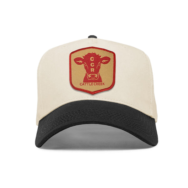 Cattle Creek Ranch Cattle Patch Trucker Hat | Natural Black